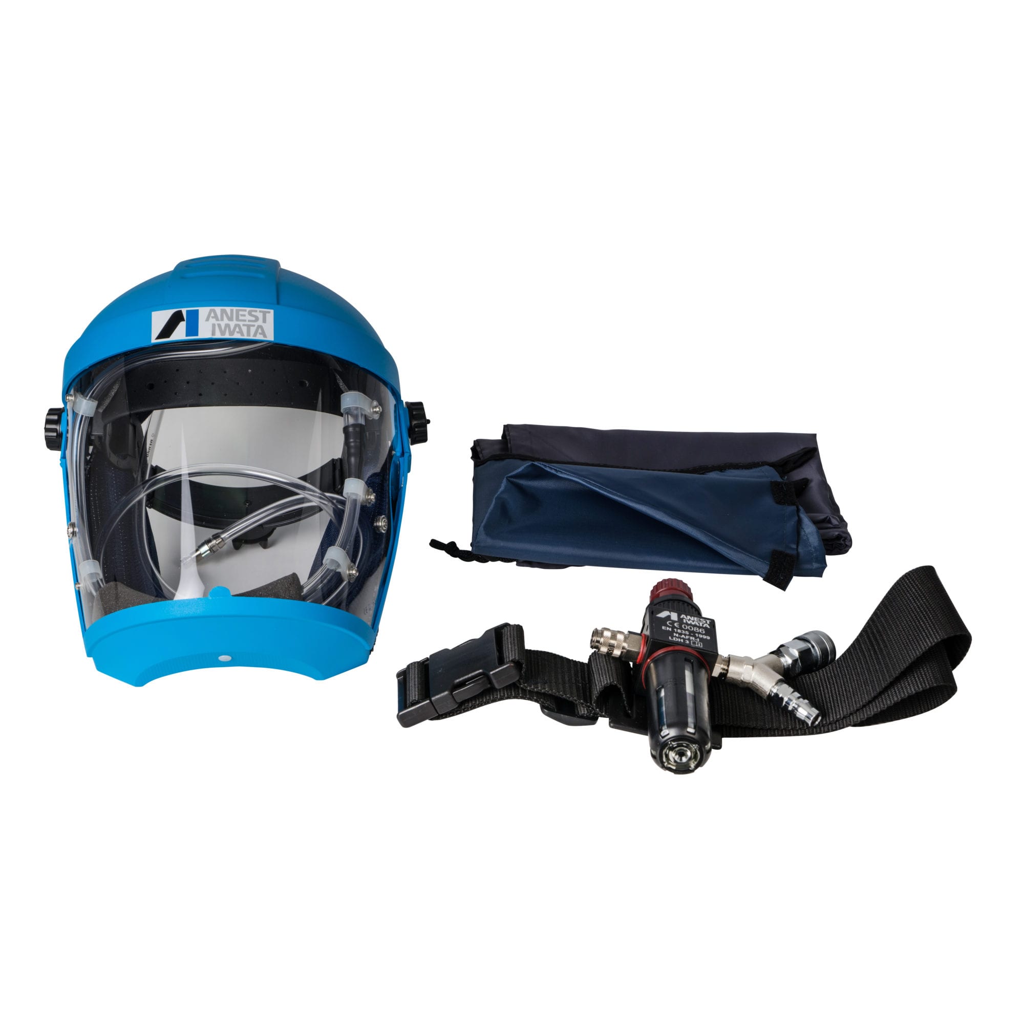 FULL FACE AIRFED MASK KIT INCLUDING BELT, REGULATOR & FILTER