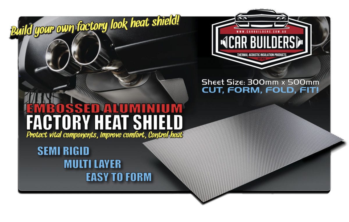 EMBOSSED ALUMINIUM HEAT SHIELD Paint Supplies Bayswater