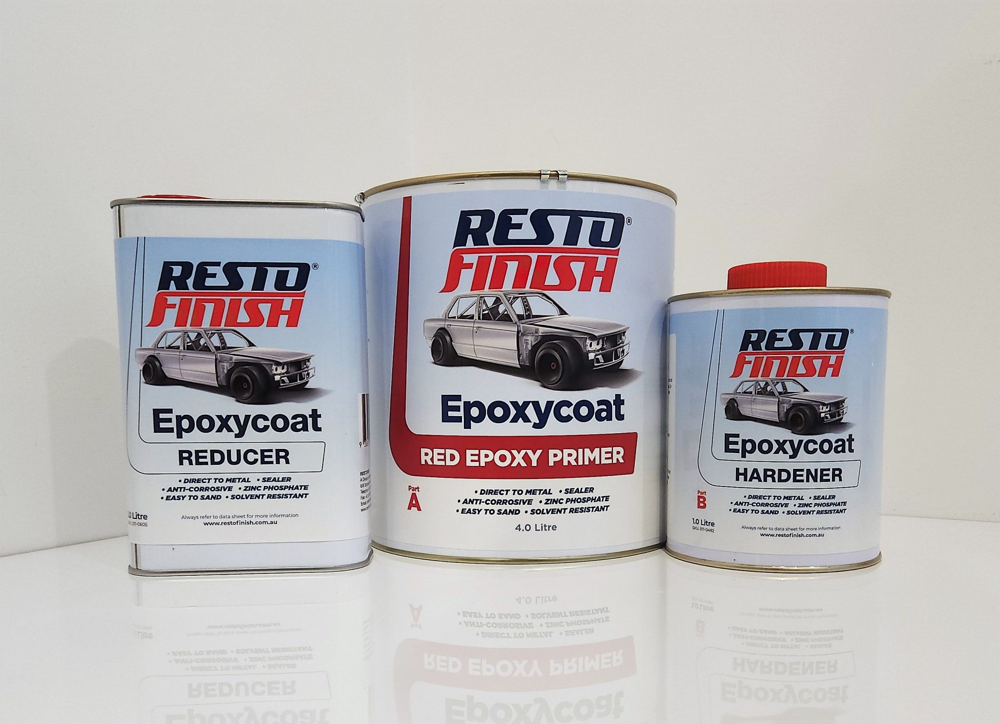 RESTOFINISH EPOXYCOAT PRIMER KIT Red Paint Supplies Bayswater